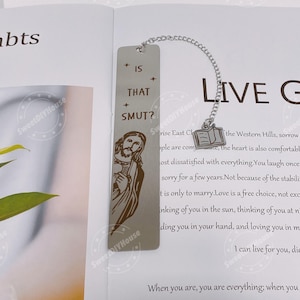 Is that Smut Bookmark, Funny Peeking Jesus Engraved Stainless Steel Mental Bookmark,I&#39;m Reading Romantic Book Lovers Gift,Spicy Adult humor