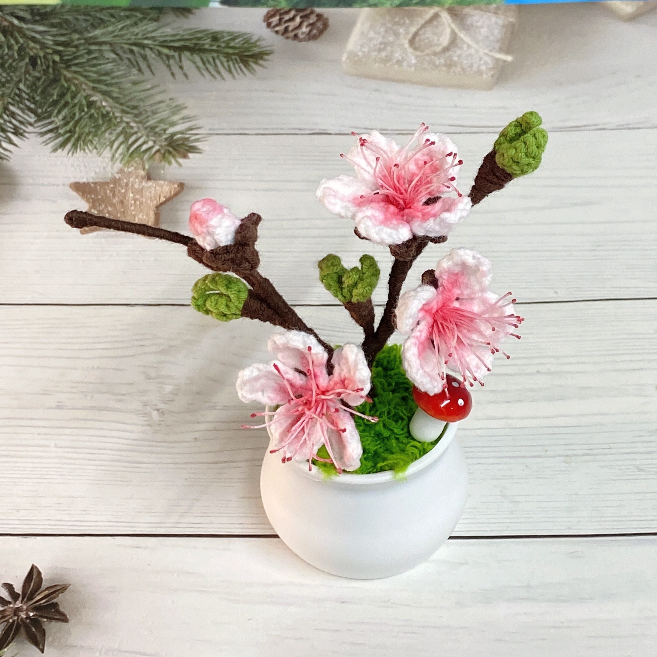 Personalized Cherry Blossom Christmas Ornaments 2025...
