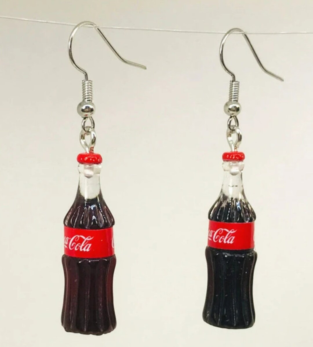 Coke Bottle Dangle Earrings Cocacola Bottle Earrings Etsy