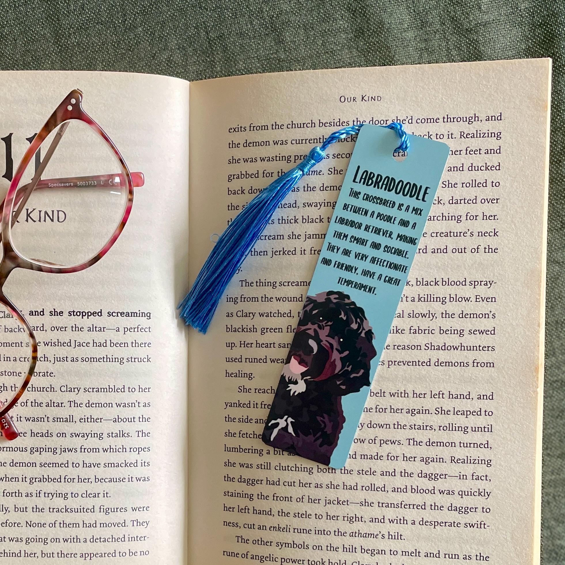 Dog Quote Bookmark, With Tassel, Choose Your Breed, Gift For Dog Lover, Gift For Book Lover