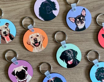 Dog Keyrings, Choose Which Dog Breed You Want, Keychains, Souvenir, Pets, Doggy Portraits