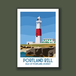 Portland Bill, Isle Of Portland, Travel Poster, Travel Decor, Travel Print, Landscape Wall Art, City Posters, Gift Idea, Dorset