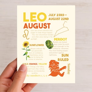 Leone, Compleanno di agosto, Segno zodiacale, Spiritualità, Oroscopo, Stella, Astrologia, Celeste, Personalizza con un nome