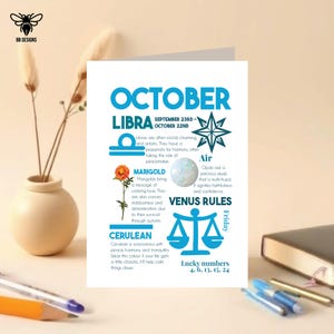 Anniversaire d'octobre, Balance, Scorpion, Signe du zodiaque, Spiritualité, Horoscope, Étoile, Astrologie, Céleste, Personnaliser avec un nom