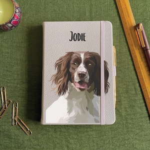Personalised Dog Notebook With Name and Dog, Pen, Customisable, Personalised Gift, Dog Lover, Birthday, Anniversary, Valentines Gift