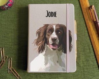 Personalised Dog Notebook With Name and Dog, Pen, Customisable, Personalised Gift, Dog Lover, Birthday, Anniversary, Valentines Gift