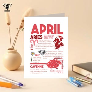 Aniversário de abril, Áries, Touro, Signo do Zodíaco, Espiritualidade, Horóscopo, Estrela, Astrologia, Celestial, Personalize com um nome