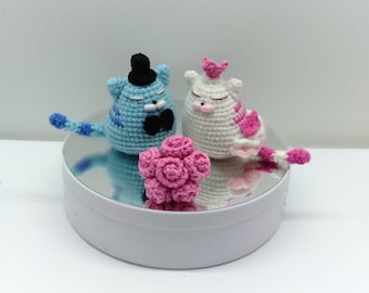 PDF Bundle Amigurumi Schnittmuster || Katze Hochzeit Häkelanleitung