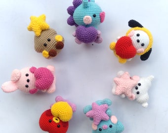 PATTERN Bundle AMIGURUMI || BT21 Chubby CROCHET