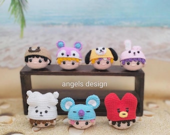 PATTERN Bundle AMIGURUMI || Bts head keychain Crochet