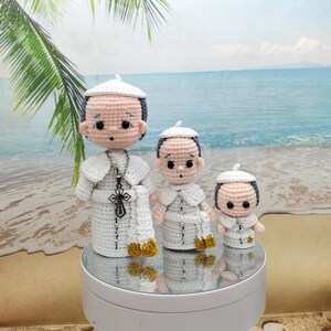 BUNDLE PDF Pattern // Modello all'uncinetto di Papa Francesco