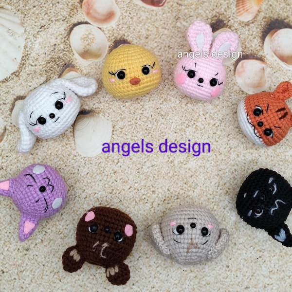 PATTERN Bundle AMIGURUMI || Aniteez head keychain crochet pattern