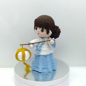 アミグルミのパターン || 韓国人形アガシのかぎ針編みパターン
