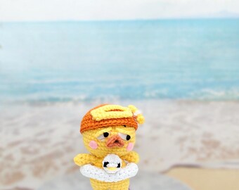 CROCHET PATTERN|| Upset Duck swimming amigurumi crochet pattern