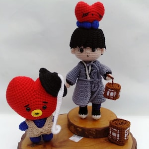 Amigurumi Pattern || BTS Taehyung Dalmajung and Mini Tata