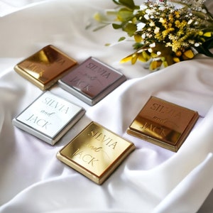 Chocolate Favors, Wedding Favors For Guests, Engagement Chocolate, Wedding Favours, Customized Chocolate