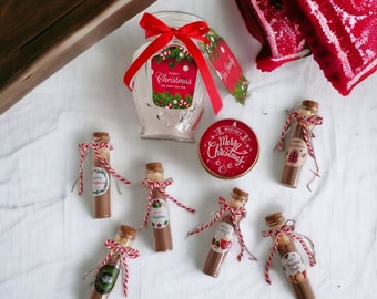 Chocolat chaud avec pot en verre, chocolat de Noël, faveurs de cacao chaud, cadeaux de Noël des Fêtes