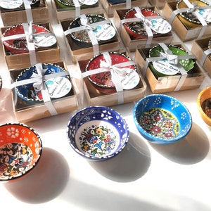 Hochzeit Schüssel Tile Gefälligkeiten, rustikale personalisierte Hochzeit Gastgeschenke, Keramik Schüssel, Gastgeschenke, Candy Boxess, Boho Gastgeschenke