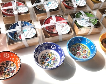 Wedding Bowl Tile Favors, Rustic Personalized Wedding Favors, Ceramic Bowl, Favors for Guests, Candy Boxess, Bohemian Favors