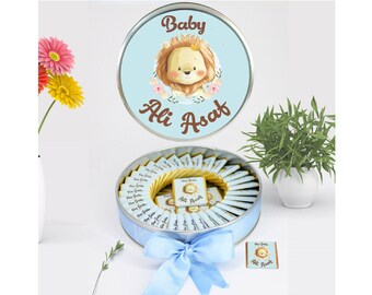 Chocolat Baby Boy, Faveurs de bébé, Chocolat de faveur de baptême, Faveurs pour invités, Baby Boy Shower, Faveurs de fête d’anniversaire de bébé