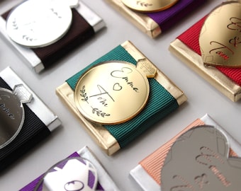 Chocolate Favors, Wedding Favors Chocolate, Favours For  Guests, Engagement Favors, Luxury Chocolate