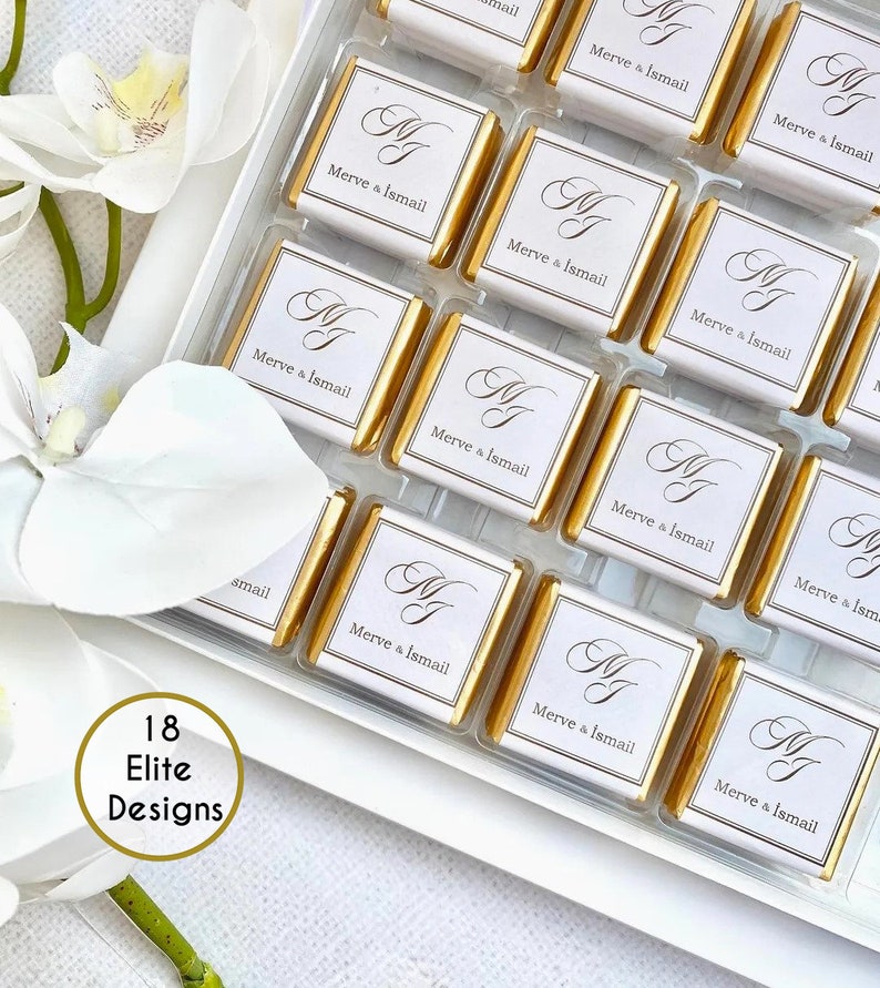 Personalized Wedding Chocolate Wedding Favor Chocolate for Etsy
