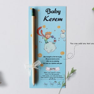 Seed Pen, New Born Baby Favors, Baby Shower Gift, Eco Friendly Baby Shower Favors, Flower Pencil, Favors in Bulk, Baby Boy - Girls Gift
