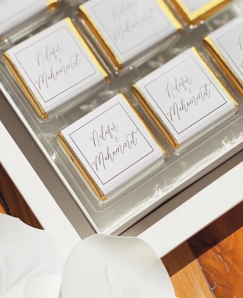 Personalized Wedding Chocolate Wedding Favor Chocolate for Etsy