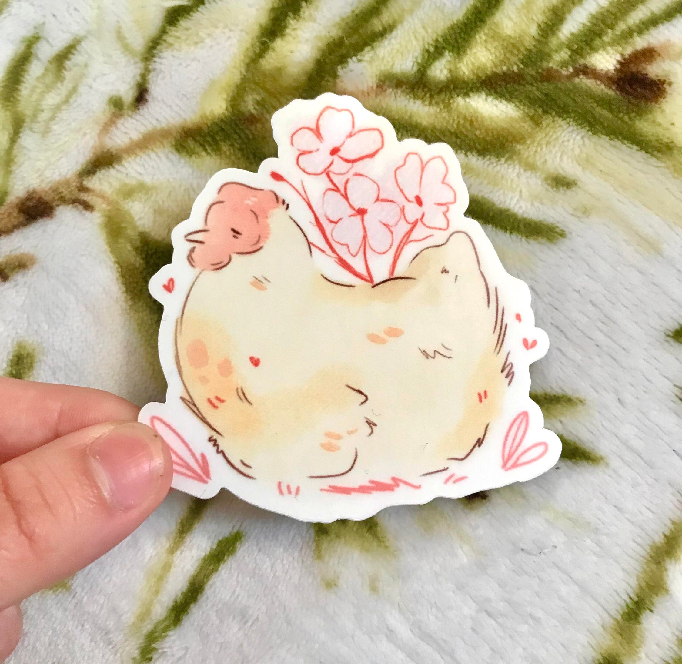 Spring Chicken Sticker Spring Hen Sticker ||| Farm Chicken, Die Cut Vinyl Sticker ...