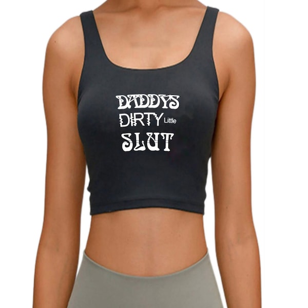 Daddy's Little Slut Hotwife Crop Top Adult Party Outfit