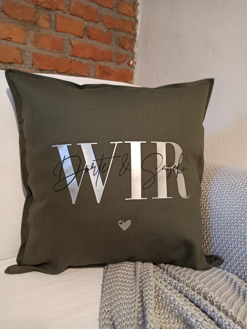 Pillow WE personalized, pillow case / partner, wedding, anniversary, wedding day, couple image 6