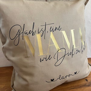 Pillow Happiness is having a MOM like you personalized, pillowcase with personal dedication image 2