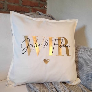 Pillow WE personalized, pillow case / partner, wedding, anniversary, wedding day, couple image 4