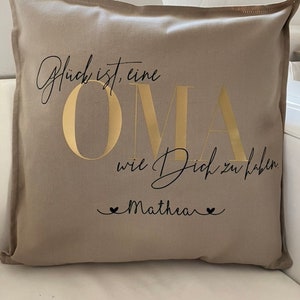 Cushion Happiness is having a grandma like you personalized, cushion cover with personal dedication image 1