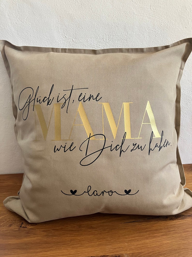 Pillow Happiness is having a MOM like you personalized, pillowcase with personal dedication image 3