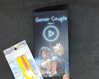 Gamer Couple Klappkarte / Printversion / passend für A6 Umschläge / 300g Papier