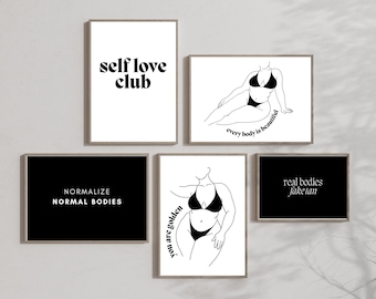Spray Tan Studio Gallery Wall Decor Template | Spray Tanning Business | Beauty Decor