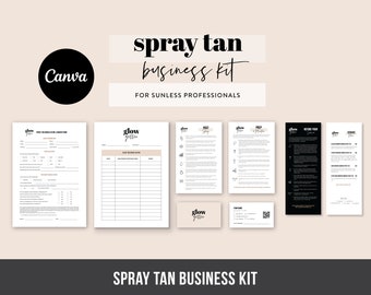 Spray Tan Business Forms Kit | Client Consent Waiver | Salon Templates
