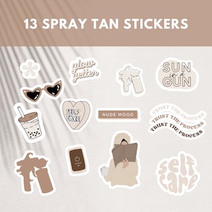 Spray Tan Artist Stickers | Spray Tanning Business | Stickers for Tanning