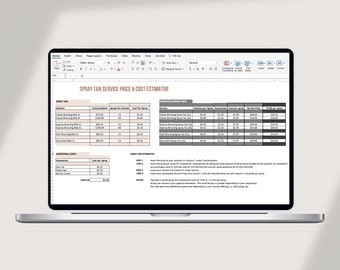 Spray Tan Pricing Tool: Profit Calculator (Excel & Google Sheets)