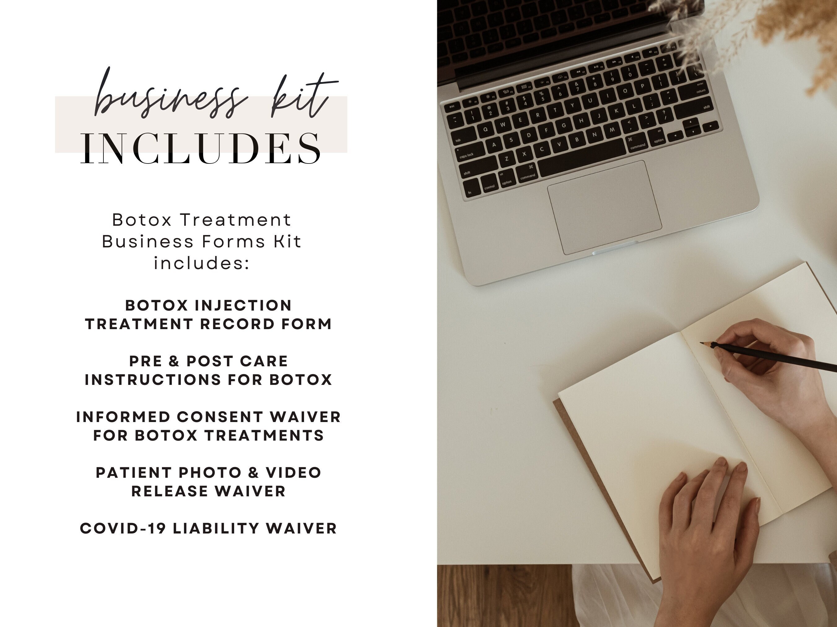 Botox Treatment Business Client Waiver Forms Kit Cosmetic Nurse