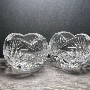 Vintage Rogaska Rose Bowl Votive/Candle Holder