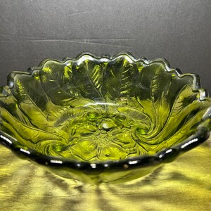Indiana Green Glass Bowl
