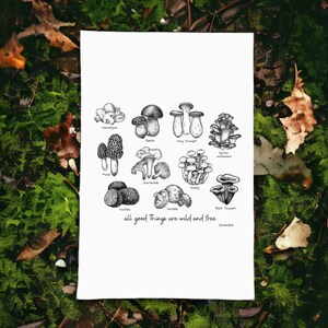 Mushroom Tea Towel