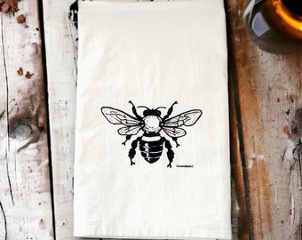 Honey Bee Tea Towel