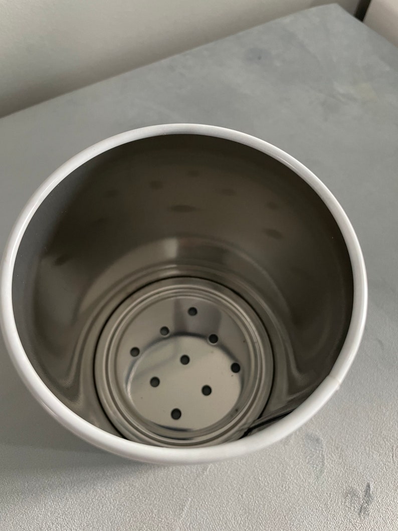 White/grey Marble Effect Utensil Holder Etsy