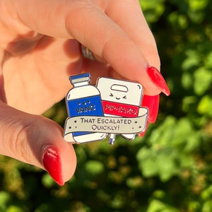 Vanc/Zosyn - Hard Enamel Pin, Medical, Nurse, Doctor, Antibiotics, Microbe, Microbiology, Pharmacist, Student, Grad Gift, ICU, ER, Pharmacy