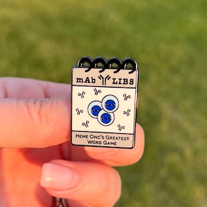 Mab Libs Enamel Pin - Heme/onc Word Game, Funny, Pun, Medical, Grad ...