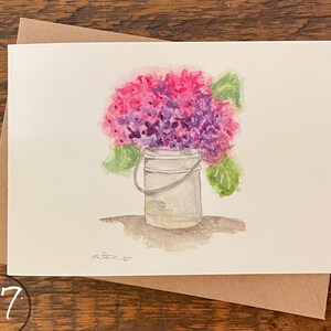 Cartões comemorativos, crie seu próprio conjunto, peça um conjunto do mesmo cartão, aquarela pintada à mão impressa, cartão em branco, dobrado, ecológico