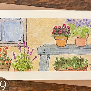 Cartões comemorativos, crie seu próprio conjunto, peça um conjunto do mesmo cartão, aquarela pintada à mão impressa, cartão em branco, dobrado, ecológico